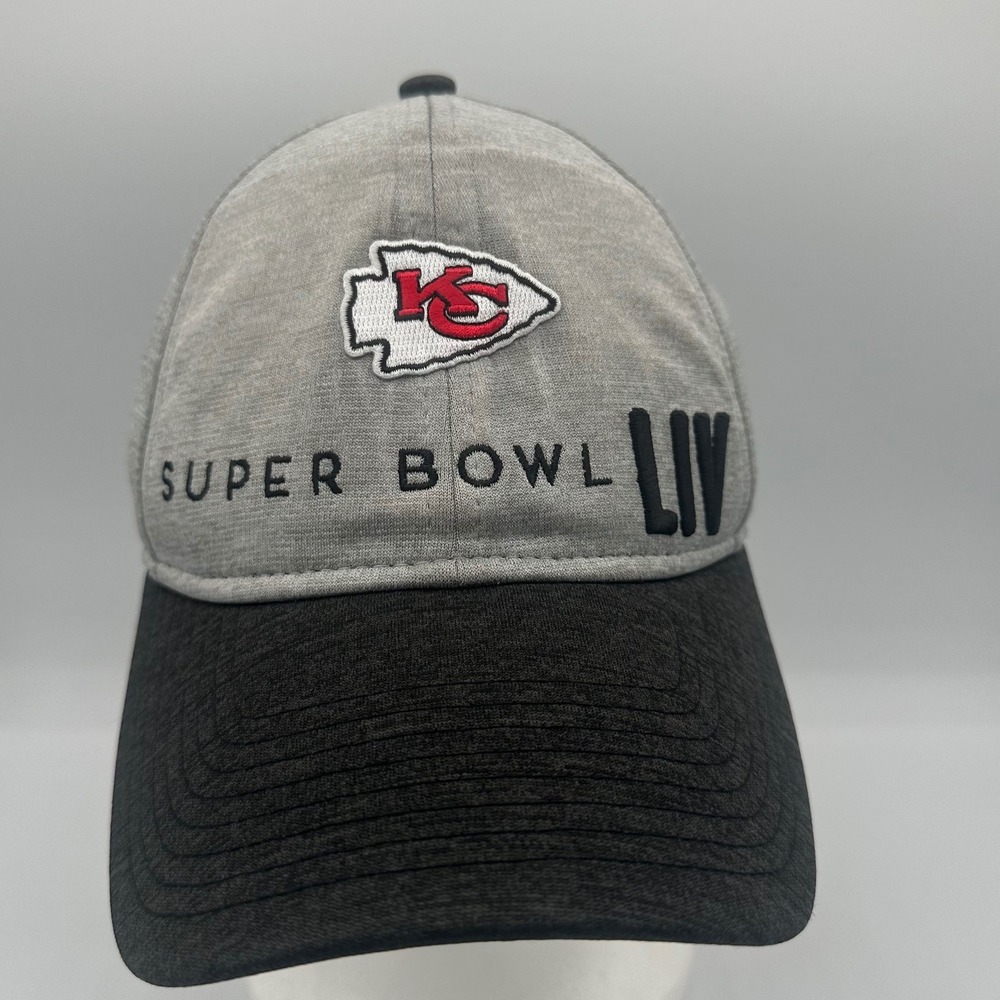 New Era Hat Kansas City Chiefs Unisex OSFM Gray Super Bowl LIV 9TWENTY